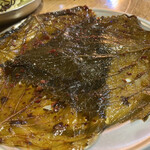 内臓専門 鄭家ホルモン - 荏胡麻の醤油漬け