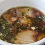 Chuukasoba Maruno - つけ麺+味タマ+オニク増♪