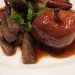 ラ・ブーシェリー・デュ・ブッパ - 青首鴨の炭火焼き、姫りんごのキャラメリゼ、牛蒡と5