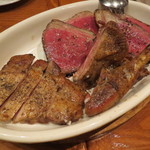 ラ・ブーシェリー・デュ・ブッパ - 蝦夷鹿、雉、黒毛和牛、黒豚の炭火焼き盛合せ1