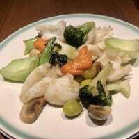 中国料理 桃李 - イカと野菜塩炒め