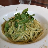 RISTORANTE Orobianco - バジルソースのパスタ