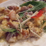 海老炉端 orb - ポテトコロッケ　崩した後