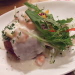 海老炉端 orb - ポテトコロッケ　崩す前