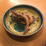 日々魚数寄 東木 - 追加料理の海老の唐揚げ。