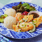 Fish frit plate with special nuoc cham sauce