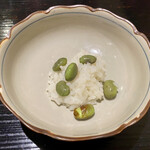 食堂こなん - お凌ぎ 丹波篠山黒枝豆 煮えばな