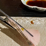 食堂こなん - 造里 その参 鰆の叩きの隠し包丁