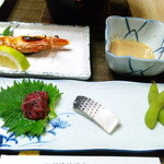 ホテル中川 - 付け出し・焼き物海老