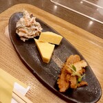 花旬庵 - セットのおつまみ