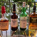 Various types of whiskey