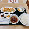 独一処餃子 - 焼餃子定食　690円　※ライスとスープの位置が逆ぅー！
