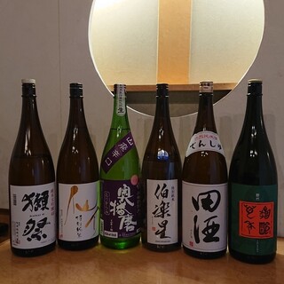 こだわりの日本酒ございます。