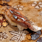 鮨おおね田 - 炙りのサンマ