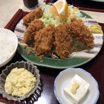 こだわりとんかつ たやま - カキフライ定食