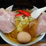 一条流がんこ総本家分家四谷荒木町 - 紫蘇風味の塩ラーメン　1,300円