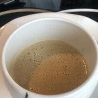 表参道うかい亭 - ステーキランチ厳選サーロイン １４５２０円。栗のポタージュ。自然な甘さが際立ち、しみじみ美味しいスープです（╹◡╹）（╹◡╹）