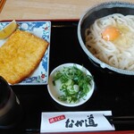 なか道 - 釜玉うどん＆がんす