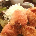 Isshin - 鶏唐揚げ麦とろ定食