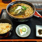 ぷらっと きすみの - 「おぼろ蕎麦＋定食」(1250円)