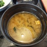 夢庵 - セットの味噌汁