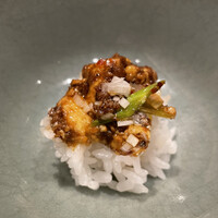 わさ - 麻婆豆腐を白米に乗せて