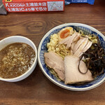 良温 - アブラオンつけ麺＋辛ネギ