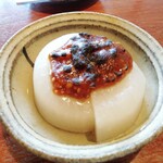 薬庵 - 大根の蕎麦味噌田楽