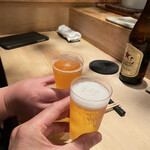 鳥しき - 瓶ビール