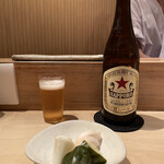 鳥しき - 瓶ビール