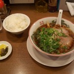 文化ラーメン - ラーメンのお昼のセットメニュー。