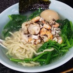 塩そば専門店 桑ばら - シーフードミックスinトリュフオイルin手揉み麺インザハウス