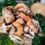 塩そば専門店 桑ばら - シーフードミックスinトリュフオイルin手揉み麺インザハウス