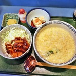 かど茂 - 玉子とじうどんミニかつ丼