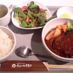 本格炭火焼肉 チャコール神戸 - 煮込みハンバーグ定食750円