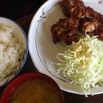 家族亭 - 唐揚げ定食