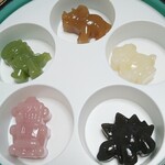 大須ういろ - 料理写真:きびさとう、ゆず、くろごま、むらさきいも、やめまっちゃ