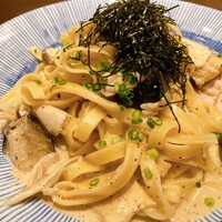 美神鶏 - 平たい麺