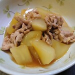 Abiko nousambutsu chokubaisho abikon - 青パパイヤの煮物 〜和風仕立て〜