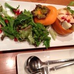 土佐の一風 - 柿の季節サラダ