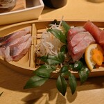 居酒屋脇田丸 - 地魚3種盛り