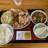 満州 - 料理写真:コレが、あの伝説の「唐揚げ定食」なり(O_O)