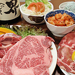焼肉一番 - 一番セットA　・上タン塩　・上ロース　・骨付きカルビ　・カルビ　・サラダ　・キムチ　・デザート　3,675円