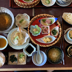 和楽心新庄店 - 秋の籠盛り御膳(茶碗蒸し付き)   1529円(税込)