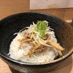 らぁ麺 くろ渦 - ランチ限定大山鶏のごはん