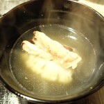 津の守坂 小柴 - お椀（淡路の鱧・信州の松茸・振り柚子）