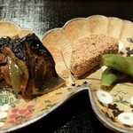 津の守坂 小柴 - 焼物（すっぽん炭焼き・二小芋・黒枝豆）