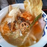とうふ屋ら～めん - 2012.11濃厚豆乳クリームのきのこらーめん（850円）