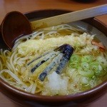 池永亭 - 大正エビの天ぷらうどん