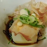 潟 - 豚キムチ定食の冷奴